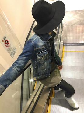 「KIJIMA TAKAYUKI」｜「アイテム（デニムジャケット）」を使った、RINOさん（メンズ・180cm）の春コーディネート