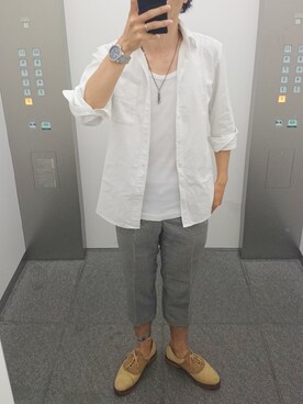 「激安コーデ」｜「アイテム（アクセサリー）」を使った、AKIRAKUBOTAさん（メンズ・170cm）の春コーディネート