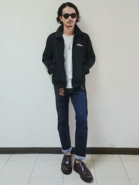 「COVE SHOE（コブ シュー）のアイテム」を使った、AKIRAKUBOTAさん（メンズ・171cm）の秋コーディネート