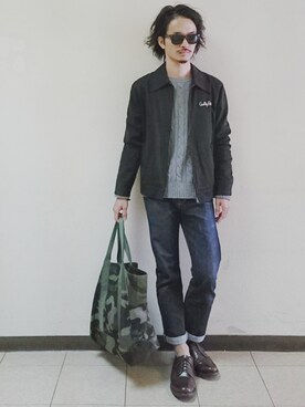 「COVE SHOE（コブ シュー）のアイテム」を使った、AKIRAKUBOTAさん（メンズ・171cm）の秋コーディネート