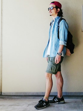 「MINGLE（ミングル）のアイテム」を使った、AKIRAKUBOTAさん（メンズ・171cm）の春コーディネート