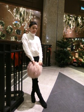 Elsaさん（レディース・161cm）の冬コーディネート