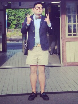 「SWAGGER（スワッガー）のアイテム（テーラードジャケット）」を使った、kussyさん（メンズ・174cm）の夏コーディネート