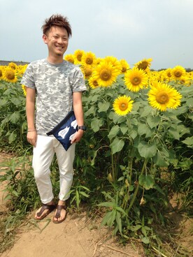 龍也さん(メンズ・170cm)の夏コーディネート