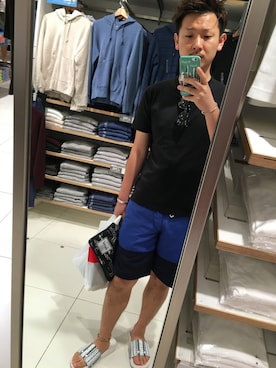 「PAPILLONNER（パピヨネ）のアイテム（アクセサリー）」を使った、龍也さん（メンズ・170cm）の夏コーディネート