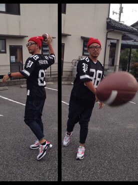 「SWAGGER（スワッガー）のアイテム（ニットキャップ/ビーニー）」を使った、あんちゃんさん（メンズ・173cm）の夏コーディネート