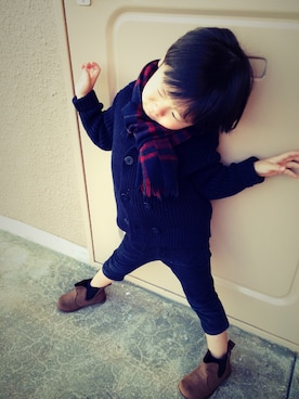 「TOMMY HILFIGER（トミーヒルフィガー）のアイテム（その他アウター）」を使った、RIE IKENOUCHIさん（レディース・152cm）の秋コーディネート
