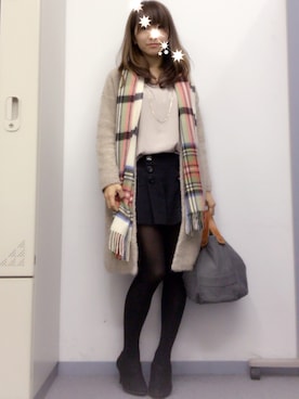 「アイテム（ブーティ）」を使った、Kiriさん（レディース・154cm・20代）の秋コーディネート