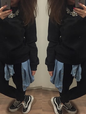 「PRIMARK（プライマーク）のアイテム（スウェット）」を使った、VianNgさん（レディース・160cm）の冬コーディネート