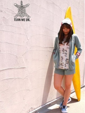 「beach」｜Blue in Green  さん（レディース・160cm）の夏コーディネート