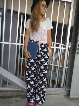 「BAD（バッド）のアイテム」を使った、Blue in Green  さん（レディース・160cm）の夏コーディネート