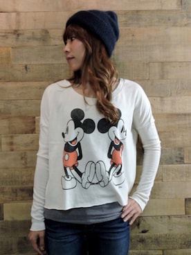 「JUNK FOOD（ジャンクフード）のアイテム」を使った、Blue in Green  さん（レディース・155cm）の秋コーディネート