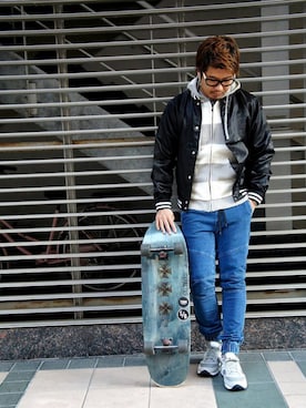 「Saucony（サッカニー）のアイテム」を使った、Blue in Green  さん（メンズ・175cm）の冬コーディネート