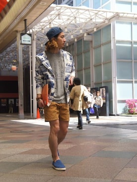 「Herschel Supply（ハーシェルサプライ）のアイテム（バッグ）」を使った、Blue in Green  さん（メンズ・170cm）の春コーディネート