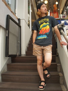 「Afends（アフェンズ）のアイテム」を使った、Blue in Green  さん（メンズ・170cm）の夏コーディネート