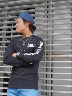 キャップを使った ターコイズ のメンズコーディネート一覧 ユーザー ショップスタッフ Wear