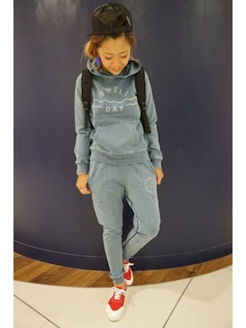 「MELLOW（メロー）のアイテム」を使った、Blue in Green  さん（レディース・158cm）の秋コーディネート
