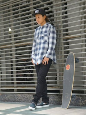 「アイテム（その他、ブルー系）」を使った、Blue in Green  さん（メンズ・170cm）の秋コーディネート