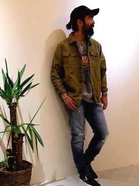 「SCOTCH & SODA（スコッチ アンド ソーダ）のアイテム（パンツ）」を使った、Blue in Green  さん（メンズ・170cm）の秋コーディネート