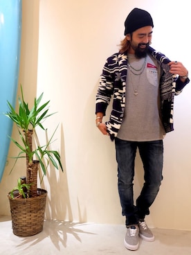 「SCOTCH & SODA（スコッチ アンド ソーダ）のアイテム（パンツ）」を使った、Blue in Green  さん（メンズ・170cm）の秋コーディネート
