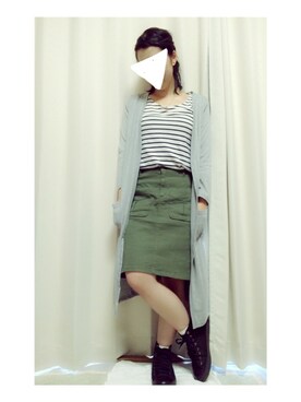 「アイテム（折りたたみ傘）」を使った、saki＊さん（レディース・152cm）の夏コーディネート