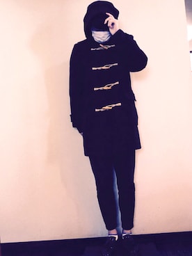 「メルトン」｜「アイテム（その他）」を使った、Pちゃんさん（メンズ・172cm）の冬コーディネート