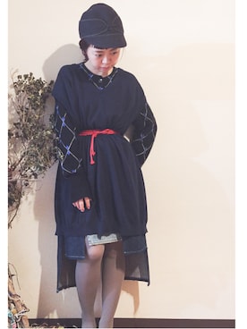 「POTTO」｜千紘さん（レディース・154cm）の冬コーディネート