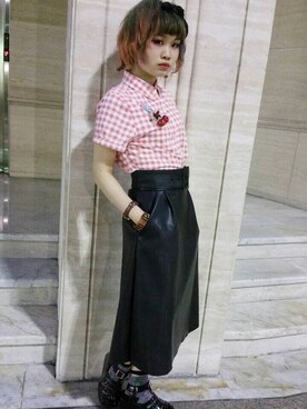 「ESPERANZA（エスペランサ）のアイテム（レッグウェア）」を使った、JRunwayさん（レディース・153cm）の冬コーディネート