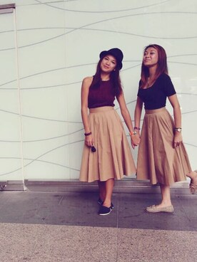 「EMODA（エモダ）のアイテム（スカート）」を使った、JRunwayさん（レディース・160cm）の冬コーディネート