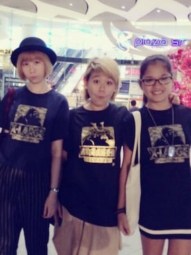 「アイテム（Tシャツ/カットソー、ブラック系）」を使った、JRunwayさん（レディース・158cm）の冬コーディネート