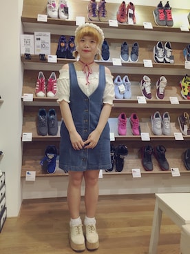 「WEGO（ウィゴー）のアイテム（ネックレス）」を使った、JRunwayさん（レディース・158cm）の春コーディネート