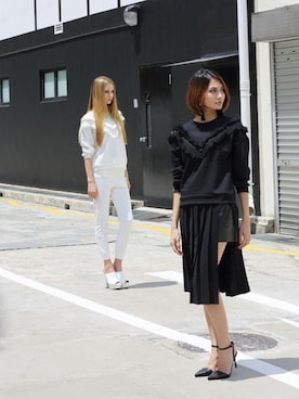 「アイテム（イヤリング）」を使った、JRunwayさん（レディース・160cm）の春コーディネート