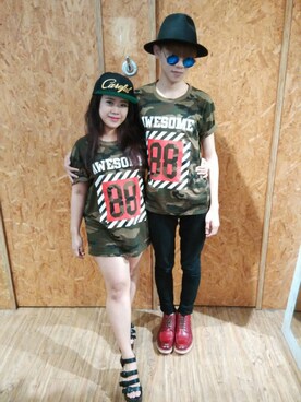 「WEGO（ウィゴー）のアイテム（キャップ）」を使った、JRunwayさん（レディース・160cm）の夏コーディネート