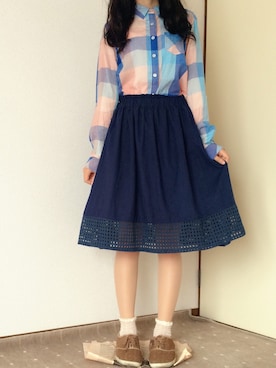 「Crisp」｜amiさん（レディース・156cm）の春コーディネート