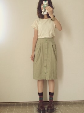 「Crisp」｜amiさん（レディース・156cm）の秋コーディネート