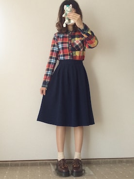 「Crisp」｜amiさん（レディース・156cm）の秋コーディネート