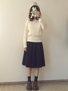 「Crisp」｜amiさん（レディース・156cm）の秋コーディネート