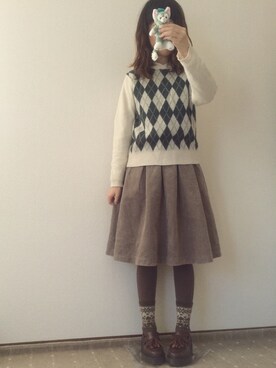 「Crisp」｜amiさん（レディース・156cm）の冬コーディネート