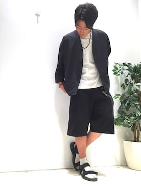 「アイテム（ブレスレット）」を使った、 KEIさん（メンズ・176cm）の夏コーディネート