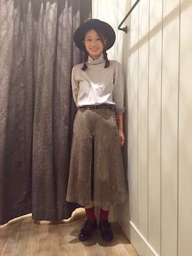 「RBS」｜「アイテム（帽子）」を使った、Mamiさん（レディース・162cm）の秋コーディネート