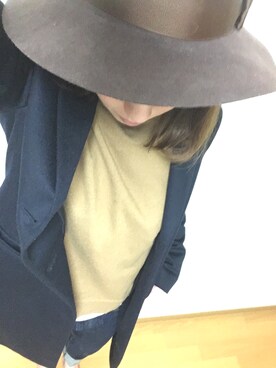「LOWRYS FARM（ローリーズファーム）のアイテム（ニット/セーター、ブラウン系）」を使った、shiinaさん（レディース・163cm）の冬コーディネート