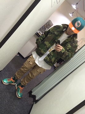 「Mitchell&Ness（ミッチェル&ネス）のアイテム（キャップ）」を使った、mkt1985さん（メンズ・168cm）の春コーディネート