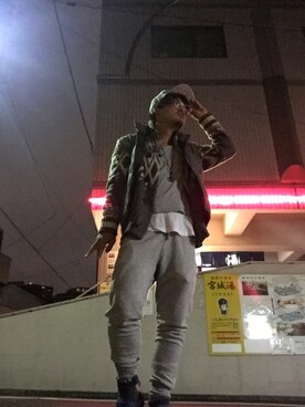 「UNITED ARROWS（ユナイテッドアローズ）のアイテム（ダウンベスト）」を使った、Hiroshi hoshinoさん（メンズ・172cm）の冬コーディネート