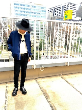 「DISCOVERED（ディスカバード）のアイテム（その他アウター）」を使った、糸魚川 領太さん（メンズ・178cm）の春コーディネート