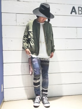 糸魚川 領太さん（メンズ・178cm）の春コーディネート