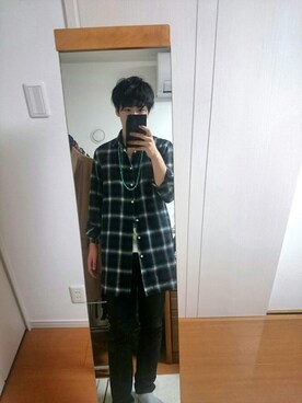 「長い丈」｜しんさんさん（メンズ・177cm）の秋コーディネート