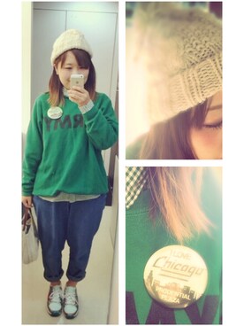 「le coq sportif」｜「アイテム（財布/小物）」を使った、ｓａｙｕさん（レディース・155cm）の秋コーディネート