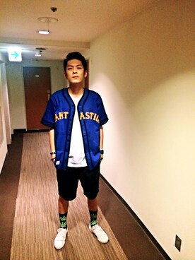 「shorts」｜「アイテム（スウェット）」を使った、lemonさん（メンズ・177cm）の秋コーディネート