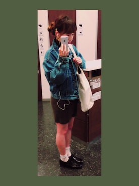 「WC（ダブル シー）のアイテム（その他シューズ）」を使った、ひがのひがこさん（レディース・155cm）の冬コーディネート