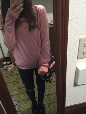 「OPENING CEREMONY（オープニングセレモニー）のアイテム（ブーツ）」を使った、Sakura Sakakibaraさん（レディース・163cm）の秋コーディネート